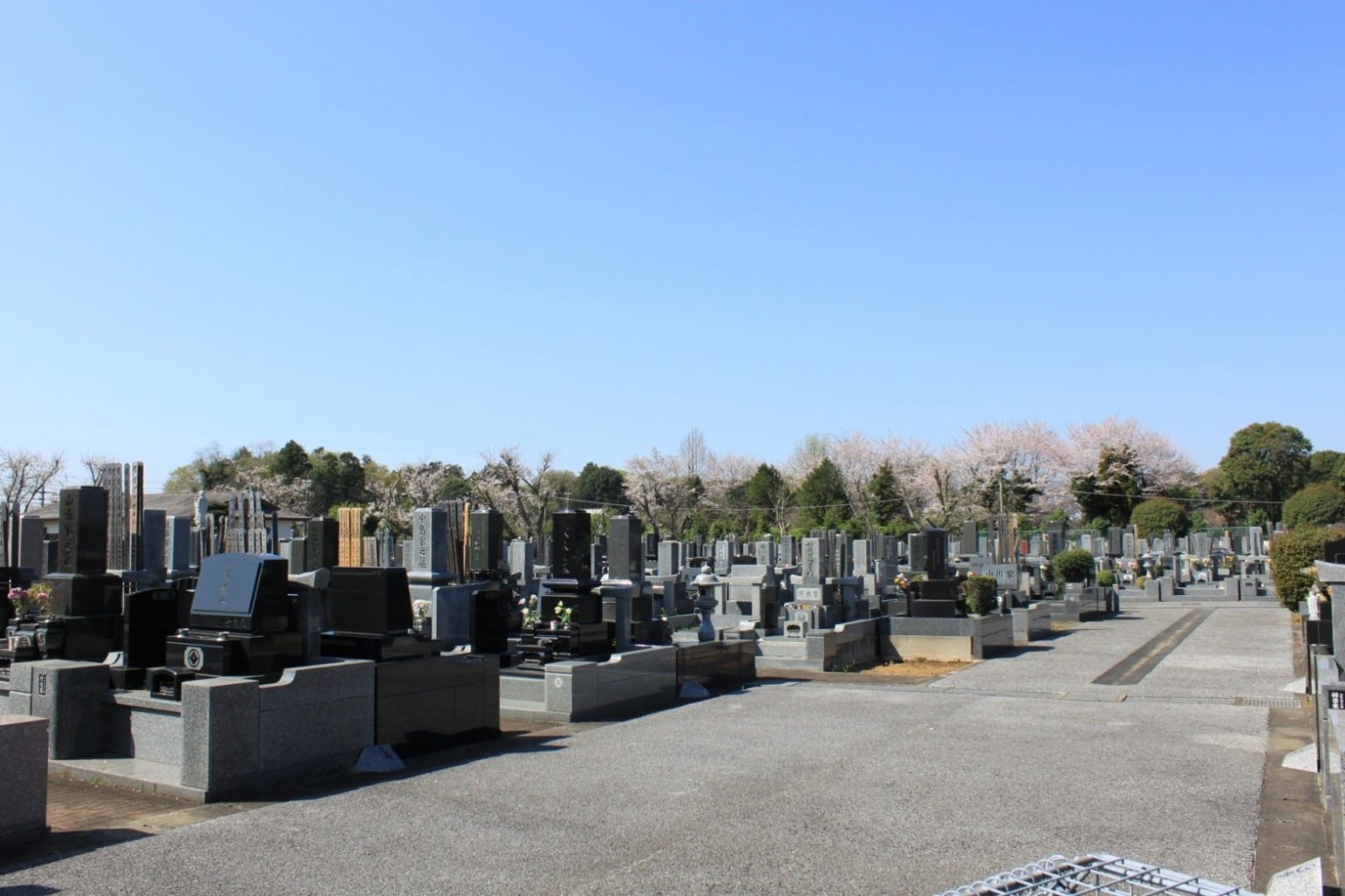 鎌ケ谷霊園 広々とした見晴らし